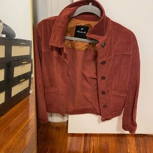 Madewell Corduroy Jacket in Rust